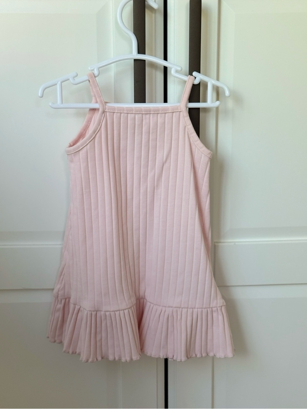 H&M Light Pink Ribbed Two-Piece Dress Set